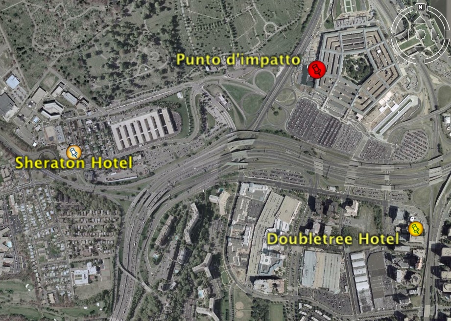 mappa zona pentagono