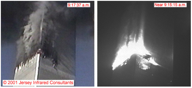 termografia dal rapporto NIST