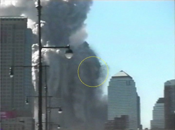 crollo torre nord - espansione detriti