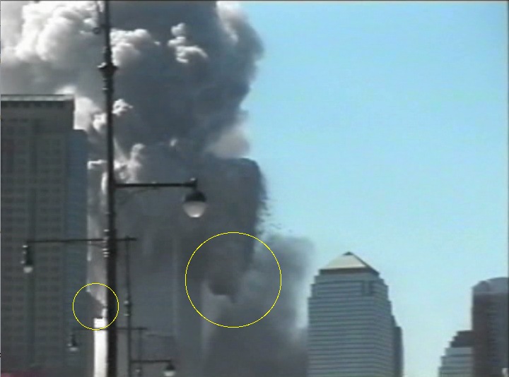 crollo torre nord - espansione detriti