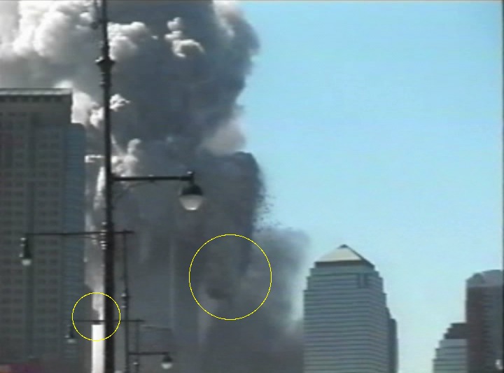 crollo torre nord - espansione detriti