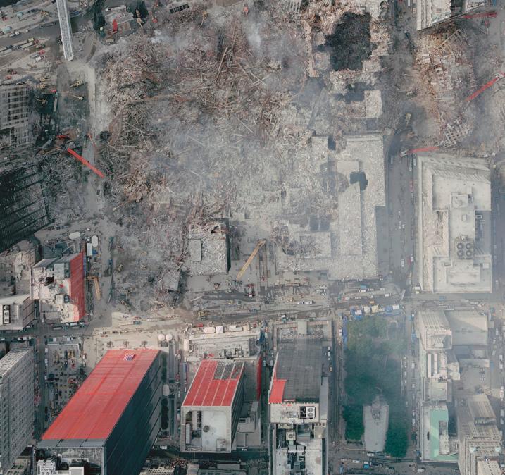 distribuzione dei detriti a Ground Zero