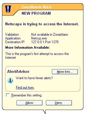 [netscape tenta di uscire]