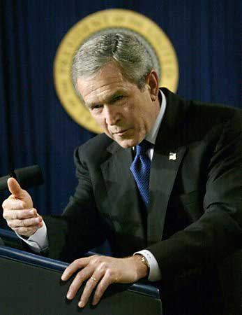 Bush con 'aureola'