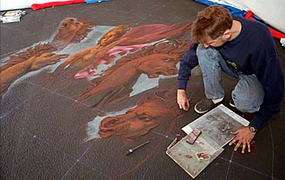 [Wenner all'opera: si vede la tecnica usata]