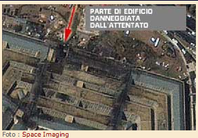 vista dall'alto del Pentagono