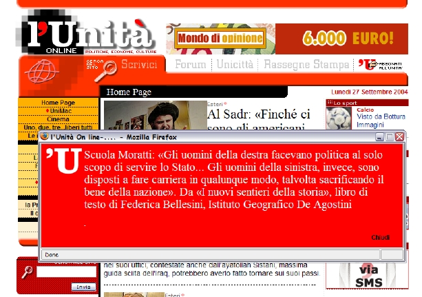 [schermata de l'Unit&agrave; online contenente il paragrafo incriminato]