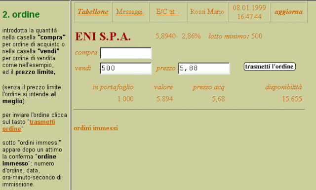 borsa online