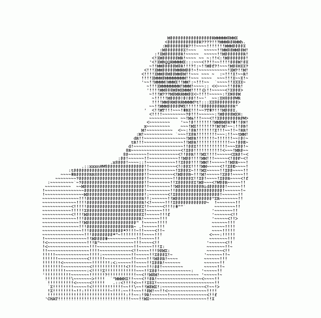 cindy crawford in ASCII