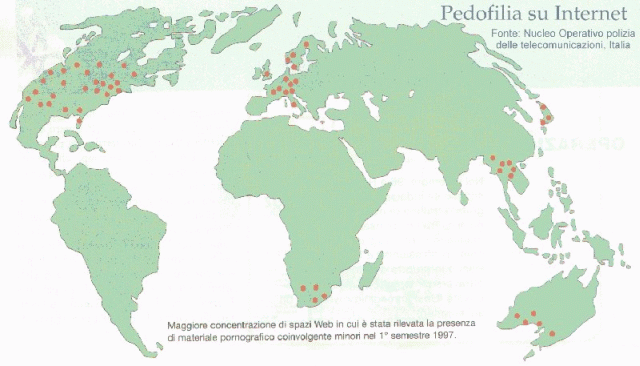 mappa siti pedofili NOPT