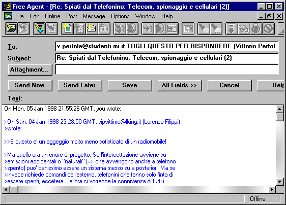 esempio di tecnica antispam