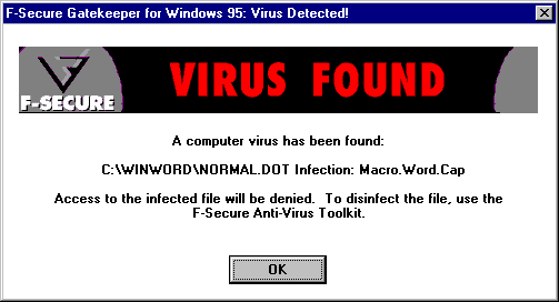 virus trovato