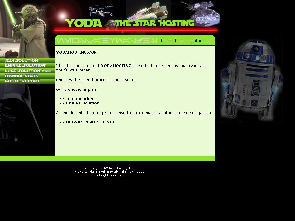 [schermata di Yodahosting.com]
